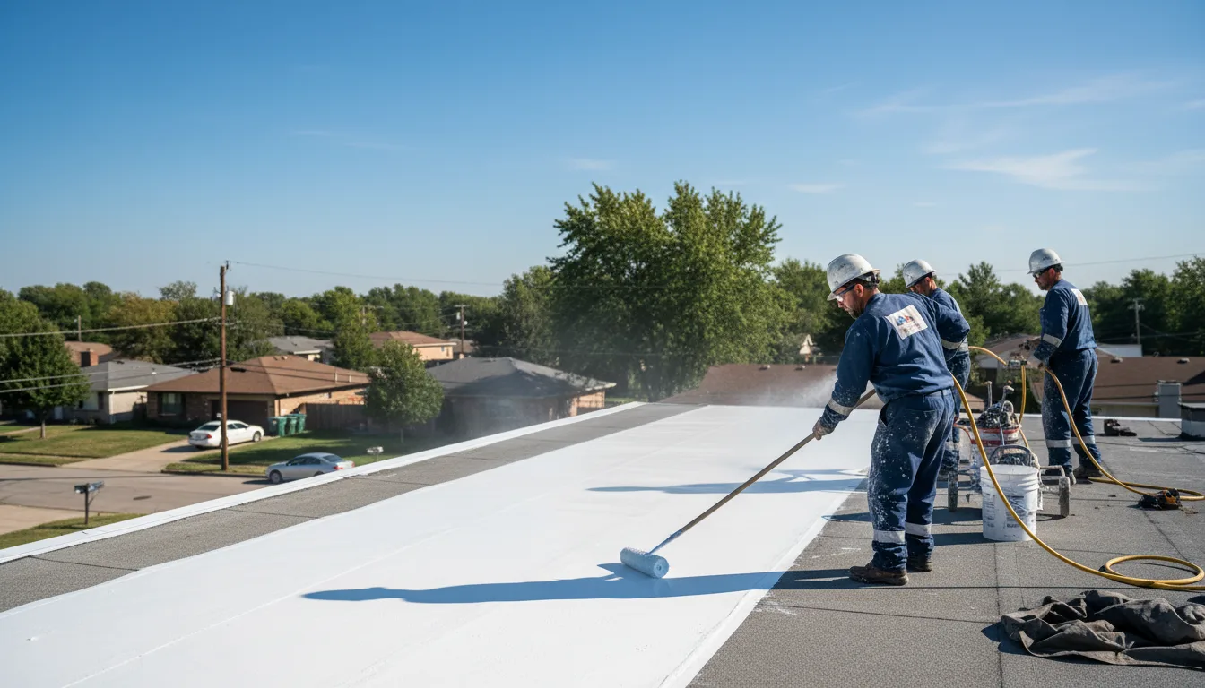 Commercial roof coating in Saluda, SC near me